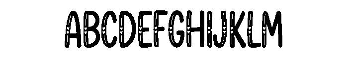 Tiny Strings Font UPPERCASE