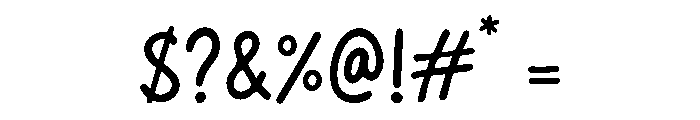 Tiny Tales Font OTHER CHARS