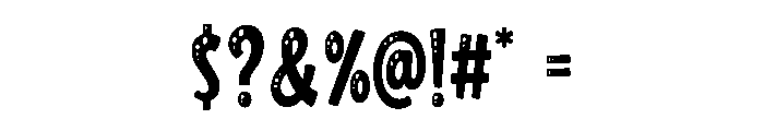 TinyRex Font OTHER CHARS