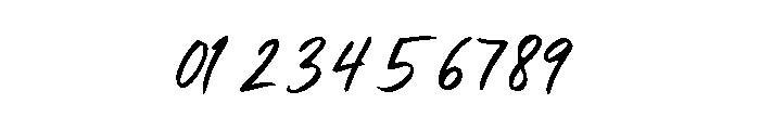 Tired Hand Font OTHER CHARS