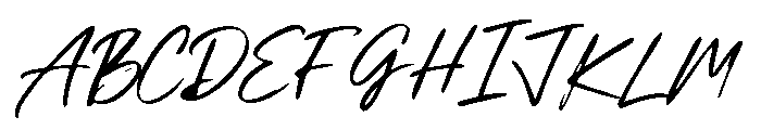 Tired Hand Font UPPERCASE