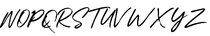 Tired Hand Font UPPERCASE