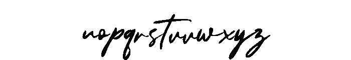 Tired Hand Font LOWERCASE