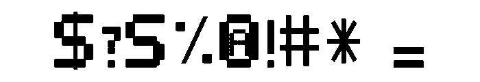 Titanora Heavy Font OTHER CHARS
