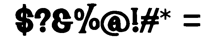 Titans_Trail Font OTHER CHARS