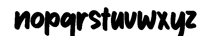 Tixt Font LOWERCASE