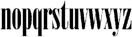 TIARA Regular otf (400) Font LOWERCASE