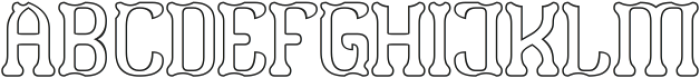 TIGER PATTERN-Hollow otf (400) Font UPPERCASE