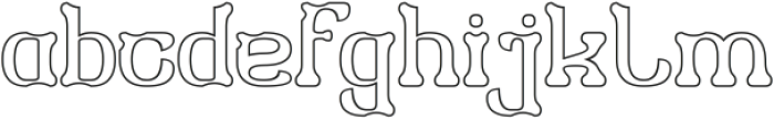 TIGER PATTERN-Hollow otf (400) Font LOWERCASE