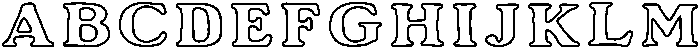 TicketToPortofino Outline otf (400) Font UPPERCASE