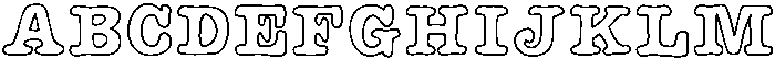 Tickle Trace Medium otf (500) Font UPPERCASE