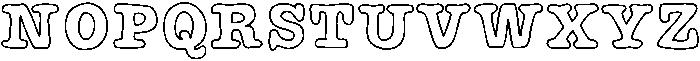 Tickle Trace Medium otf (500) Font UPPERCASE