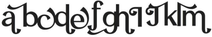 Tidin FC Regular otf (400) Font LOWERCASE