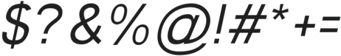 Tieban Light Italic otf (300) Font OTHER CHARS