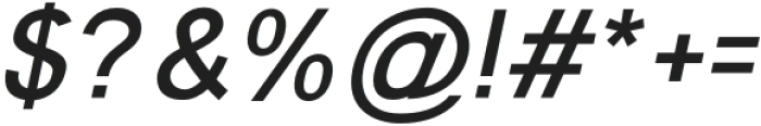 Tieban Medium Italic otf (500) Font OTHER CHARS