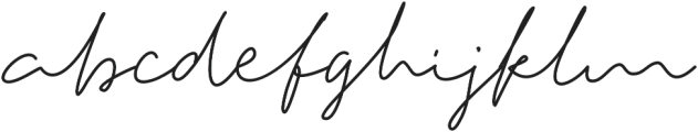 Tiffany Script One Regular otf (400) Font LOWERCASE