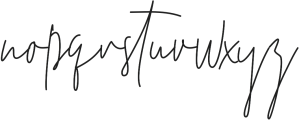 Tiffany Script Two Regular otf (400) Font LOWERCASE