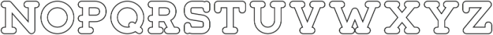 Tigreal Outline otf (400) Font LOWERCASE