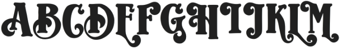 Tihlsand Regular otf (400) Font UPPERCASE