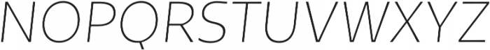 Tikal Sans  ExtraLight Italic otf (200) Font UPPERCASE