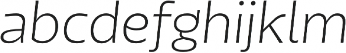 Tikal Sans  Light Italic otf (300) Font LOWERCASE