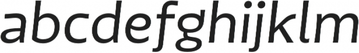 Tikal Sans  SemiBold Italic otf (600) Font LOWERCASE