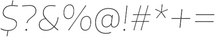Tikal Sans  Thin Italic otf (100) Font OTHER CHARS