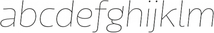 Tikal Sans  Thin Italic otf (100) Font LOWERCASE