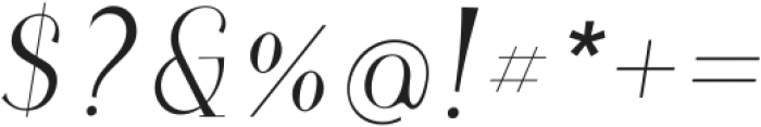 Tilaa Serif RegularItalic ttf (400) Font OTHER CHARS