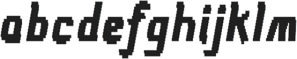 Tilda Bold Italic Pixel otf (700) Font LOWERCASE