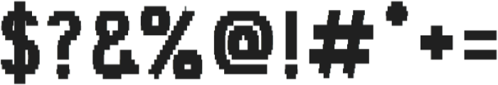 Tilda Bold Pixel otf (700) Font OTHER CHARS