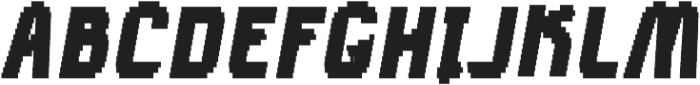 Tilda Heavy Italic Pixel otf (800) Font UPPERCASE