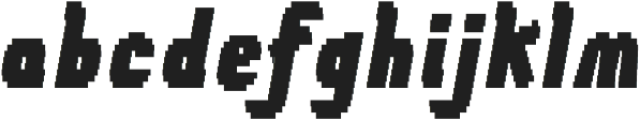 Tilda Heavy Italic Pixel otf (800) Font LOWERCASE