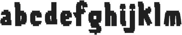 Tilda Heavy Pixel otf (800) Font LOWERCASE