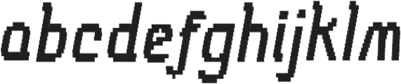 Tilda Italic Pixel otf (400) Font LOWERCASE