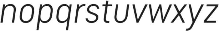 Tilson Light Oblique otf (300) Font LOWERCASE