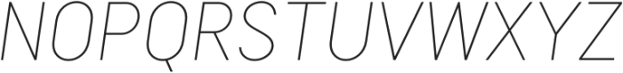 Tilson Thin Oblique otf (100) Font UPPERCASE