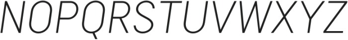 Tilson UltraLight Oblique otf (300) Font UPPERCASE