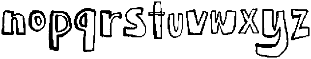 Tiluna Outline otf (400) Font LOWERCASE
