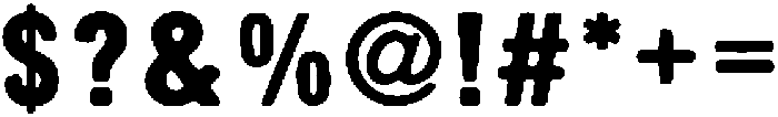 Timberlake Rustic otf (400) Font OTHER CHARS