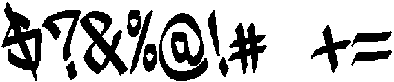 Time Bomb Regular otf (400) Font OTHER CHARS