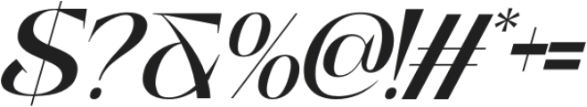 Timeless Authors Bold Italic otf (700) Font OTHER CHARS