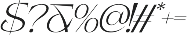 Timeless Authors Regular Italic otf (400) Font OTHER CHARS