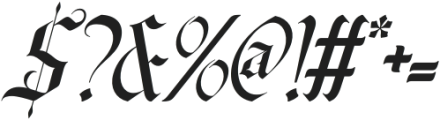 Timeless Medium Italic otf (500) Font OTHER CHARS