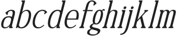 Timeless Silvera Italic otf (400) Font LOWERCASE