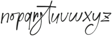 TimelessHandwritenRegular otf (400) Font LOWERCASE