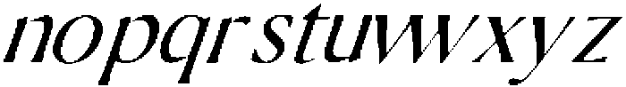 Tinsel Regular otf (400) Font LOWERCASE