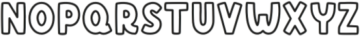 Tiny Robot Outline Bold otf (700) Font LOWERCASE