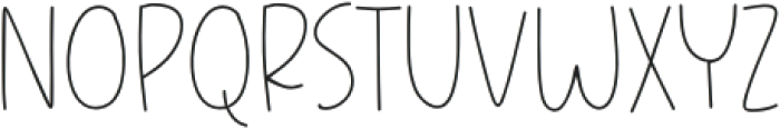 Tiny Thoughts Thin otf (100) Font UPPERCASE