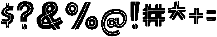Tiny Words Inline otf (400) Font OTHER CHARS